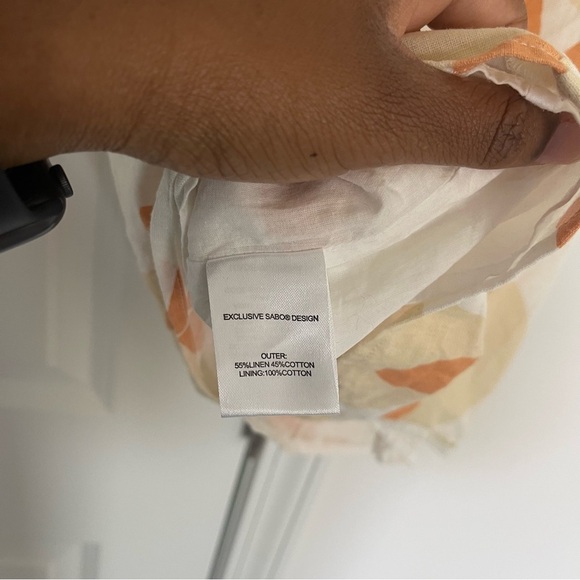 Sabo Skirt Zola Floral Linen Cotton Side Cutout Mini Dress - Picture 8 of 11